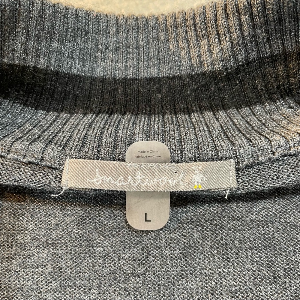 Smartwool Mens 1/4 Zip Pull Over Sweater Size Large
